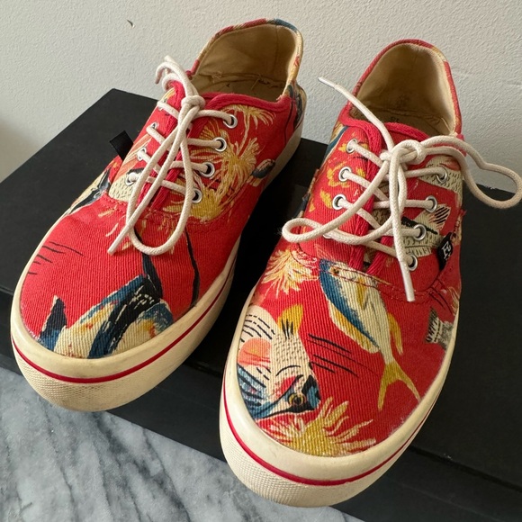 R13 Red Fish Lace-Up Sneakers - Picture 2 of 10